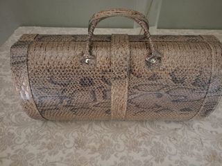 Borsa Portabottiglia Vintage Pelle Serpente