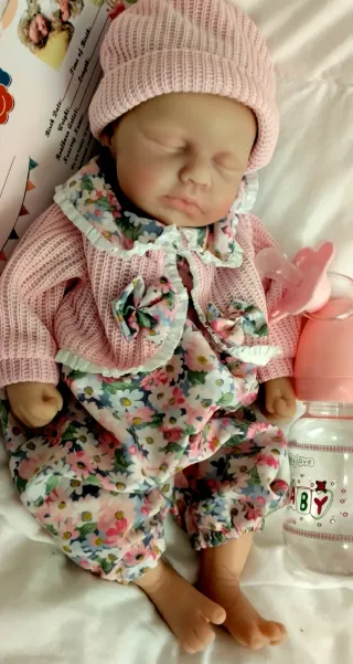 Bebé Reborn Silicona Completa 33cm a 34 cm