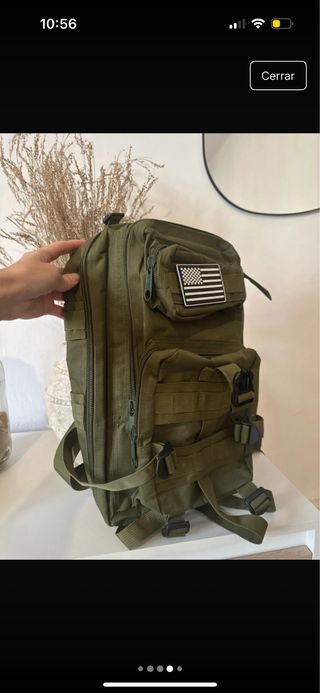 mochila militar verde