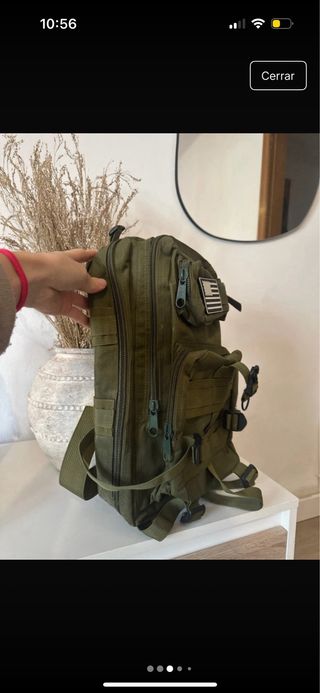 mochila militar verde