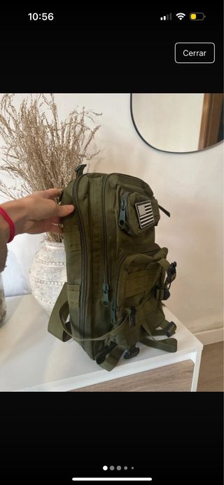 mochila militar verde