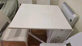 Mesa extensible blanca Ikea