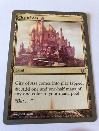 Carta Magic Unhinged City of Ass