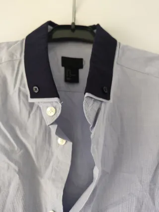 Camisa azul hombre