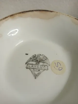 Zuppiera antica Laveno porcellana bianca
