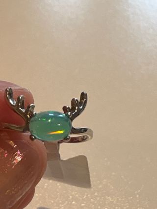 Anillo Plata y Ópalo Turquesa