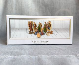 Presepe con 11 figure in resina (NUOVO)