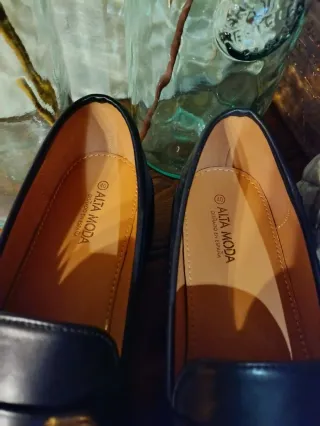 Zapatos Mocasines Negros Mujer