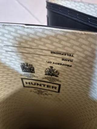 Botas Hunter Negras Talla 35 con Calcetines