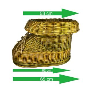 Bota Mimbre Artesanía Parras Verdosa