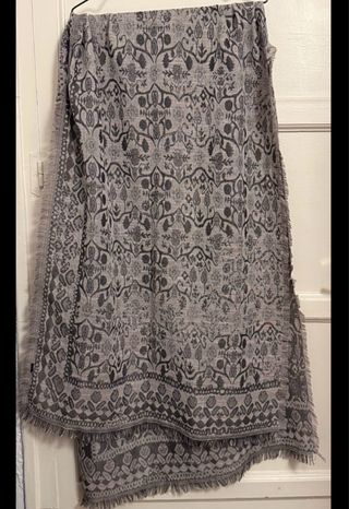 Pashmina Paletina Bufanda Mujer Gris