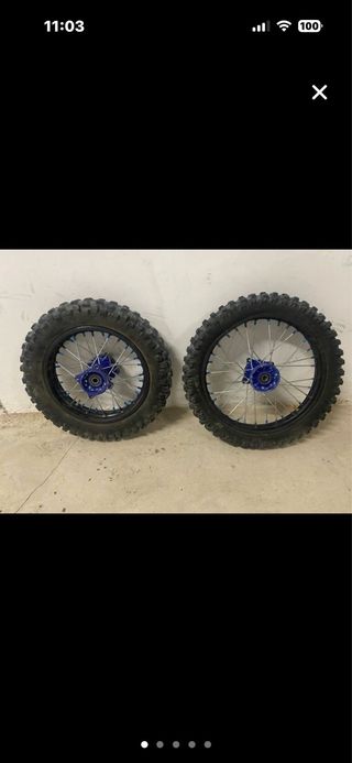 Ruedas Pitbike Azules