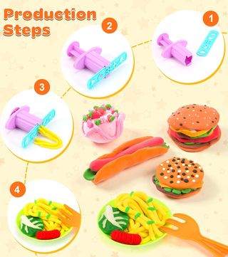 Juego de Plastilina para Niños – 48 Piezas Moldes