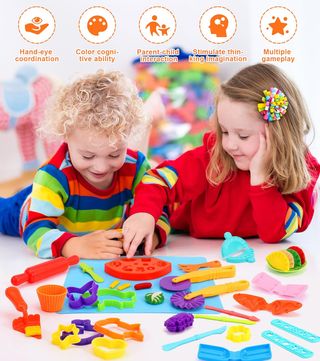 Juego de Plastilina para Niños – 48 Piezas Moldes