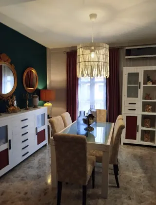 Juego de 6 sillas de salón tapizadas