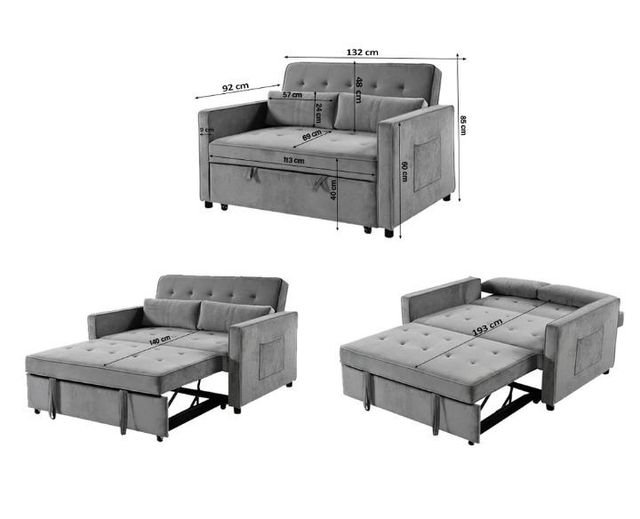 Sofá Cama Matrimonial Japón Práctico y Moderno