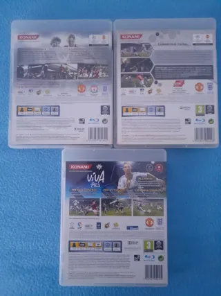 Pack 5 Juegos Pro Evolution Soccer PS2 y PS3