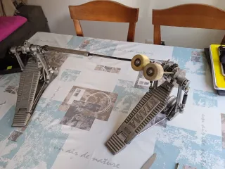 Doble Pedal Bombo Tama Iron Cobra 1990. 2 pedales.