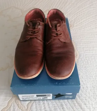 Zapatos Cetti piel marrones talla 39