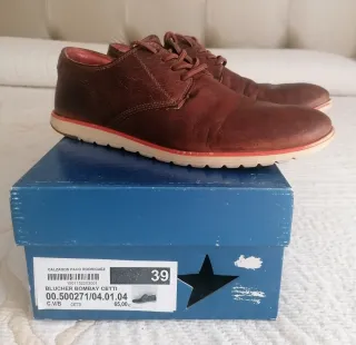 Zapatos Cetti piel marrones talla 39
