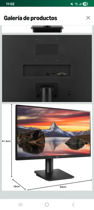 Monitor LG 24" IPS 1920x1080 - ¡Nuevo! PVP 160 EUR