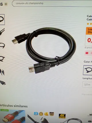 2 Cables HDMI 1080P Alta Velocidad
