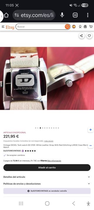 Reloj Diesel DZ-2019 Cuarzo Marrón/Plata