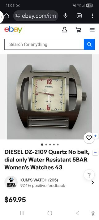 Reloj Diesel DZ-2019 Cuarzo Marrón/Plata