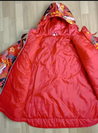 Giubbotto Piumino Vintage Sci Anni 90 Multicolor