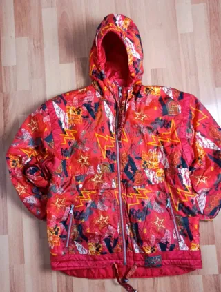 Giubbotto Piumino Vintage Sci Anni 90 Multicolor