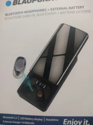 Auriculares Blaupunkt Bluetooth + Batería Externa