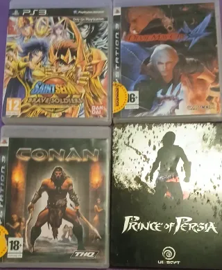 Lote 4 Juegos PS3: Conan, DMC, PoP, Saint Seiya