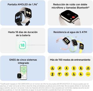 Smartwatch Xiaomi Redmi Watch 5 Lite Plata/Blanco