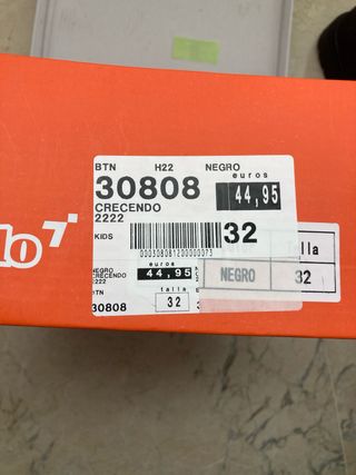 Botas niña pie estrecho talla 30-31