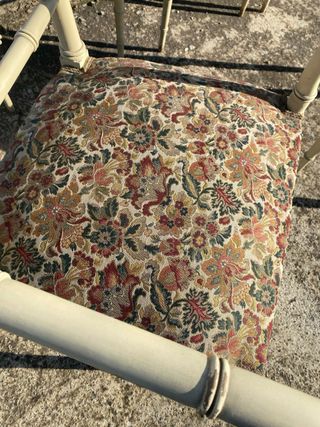 Conjunto 6 sillas y 2 butacas bambú vintage.