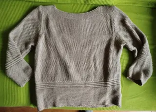 Jersey punto marrón Made in Italy Talla S/M