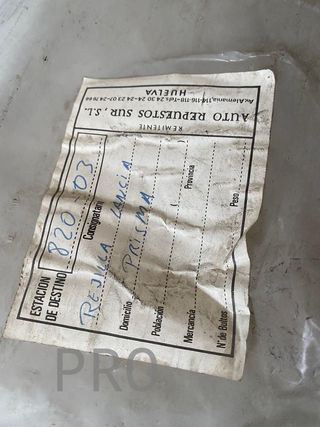 Rejilla Lancia prisma nuevo