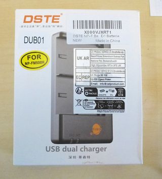 Cargador baterías cámara fotos SONY DSTE DUB01