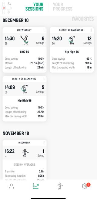 deWiz Golf Swing Analyzer. Entrenador de Swing