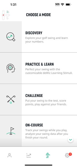 deWiz Golf Swing Analyzer. Entrenador de Swing
