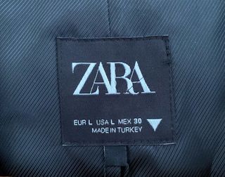 Blazer Corta Negra Zara Talla L