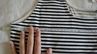 Bata rayas Talla XL, CON ETIQUETA