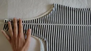 Bata rayas Talla XL, CON ETIQUETA