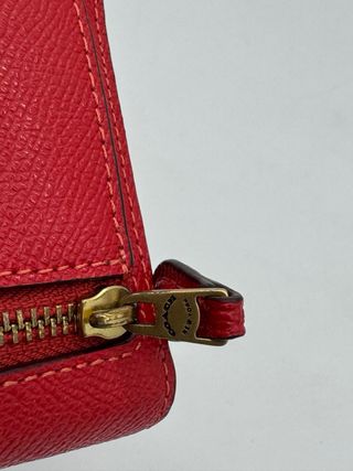 Cartera Coach Roja Mariposa Dorada