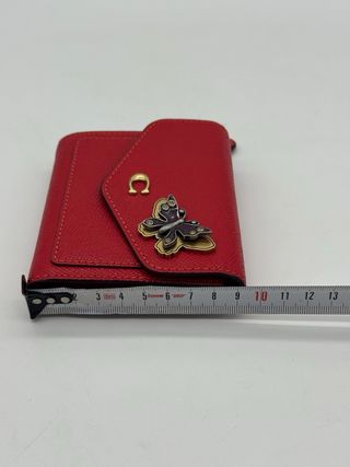 Cartera Coach Roja Mariposa Dorada