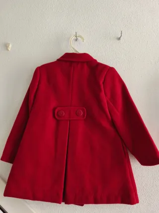 Abrigo niña rojo 2 años