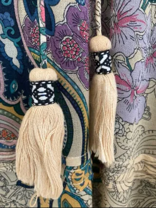 Vestido Largo Paisley Boho Chic Zara Talla Única