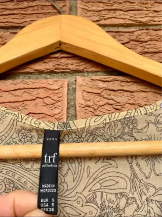 Vestido Largo Paisley Boho Chic Zara Talla Única