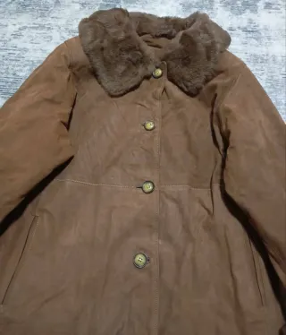 Vintage montone donna marrone