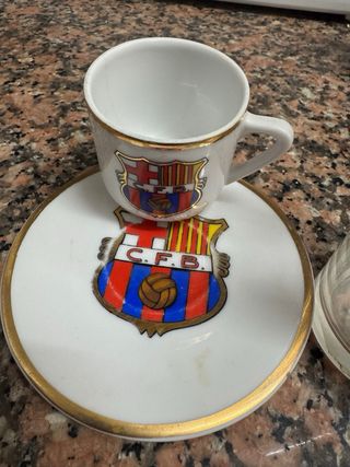 Taza y vaso Barça FCB C.F.B